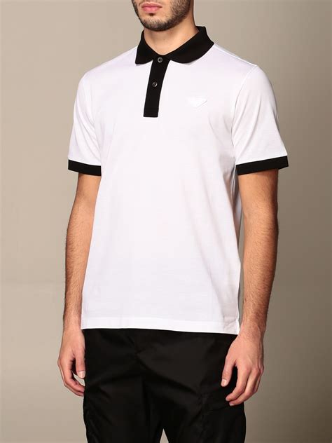 prada polos men's|prada white shirt.